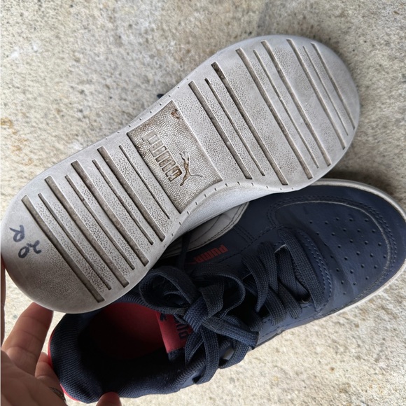 Puma Kids Navy and Red Sneakers - Picture 9 of 10